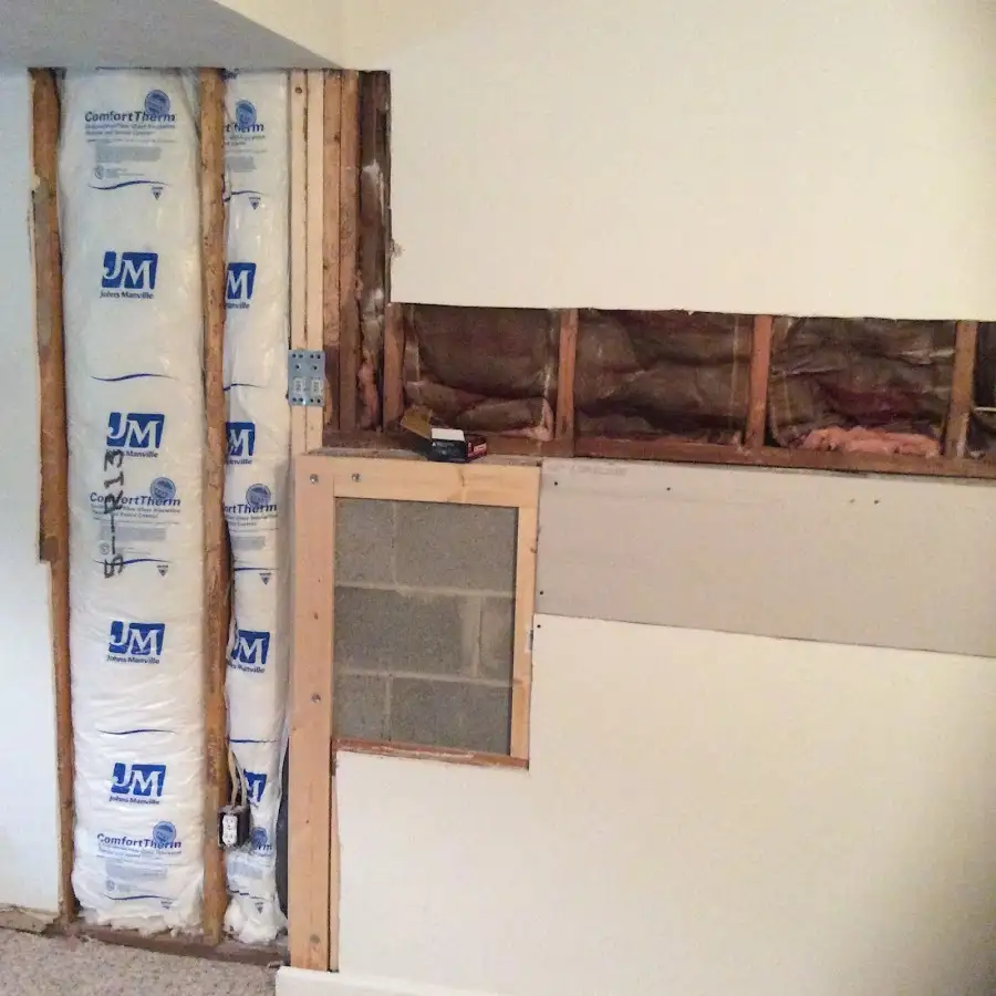 Wall insulation replacement during Contents Cleaning & Restoration in Overland Park